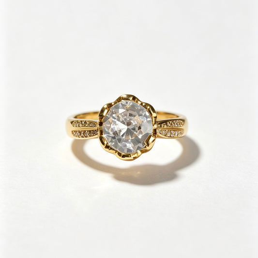 Vintage Zirconia Open Ring