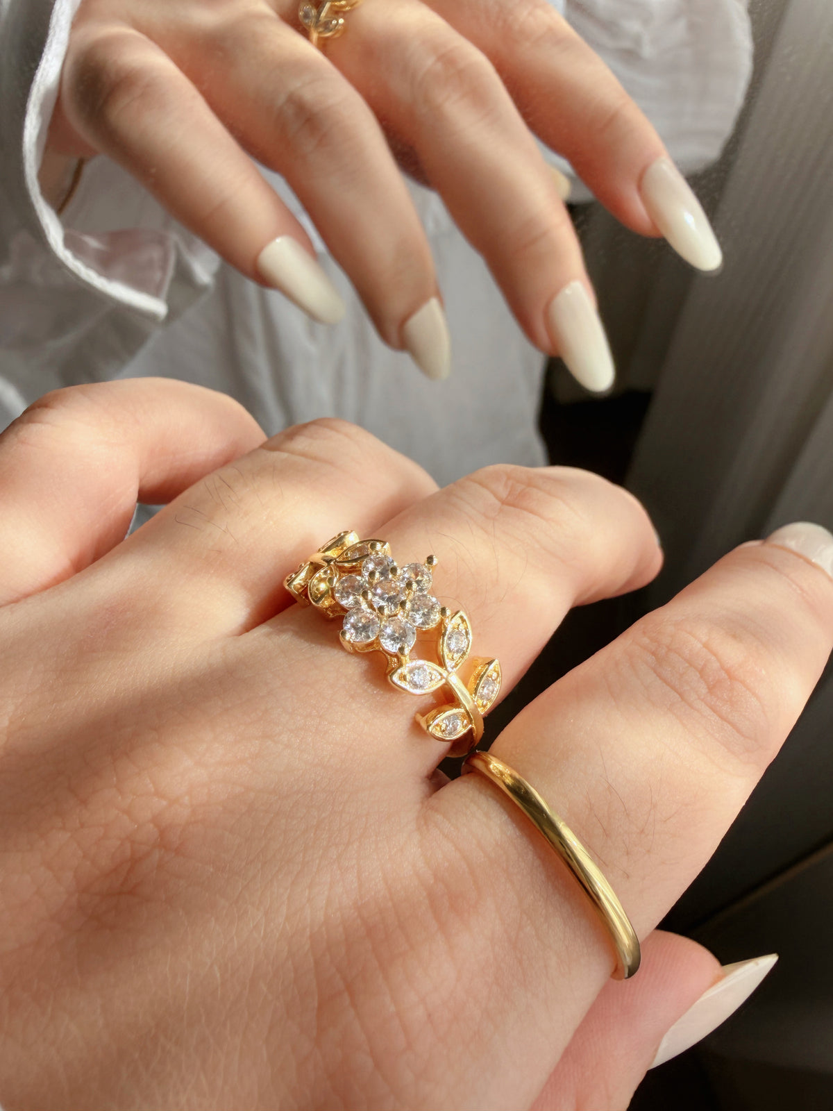 Gold Wreath Open Ring