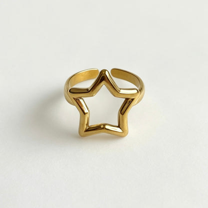 Open Cutout Star Ring