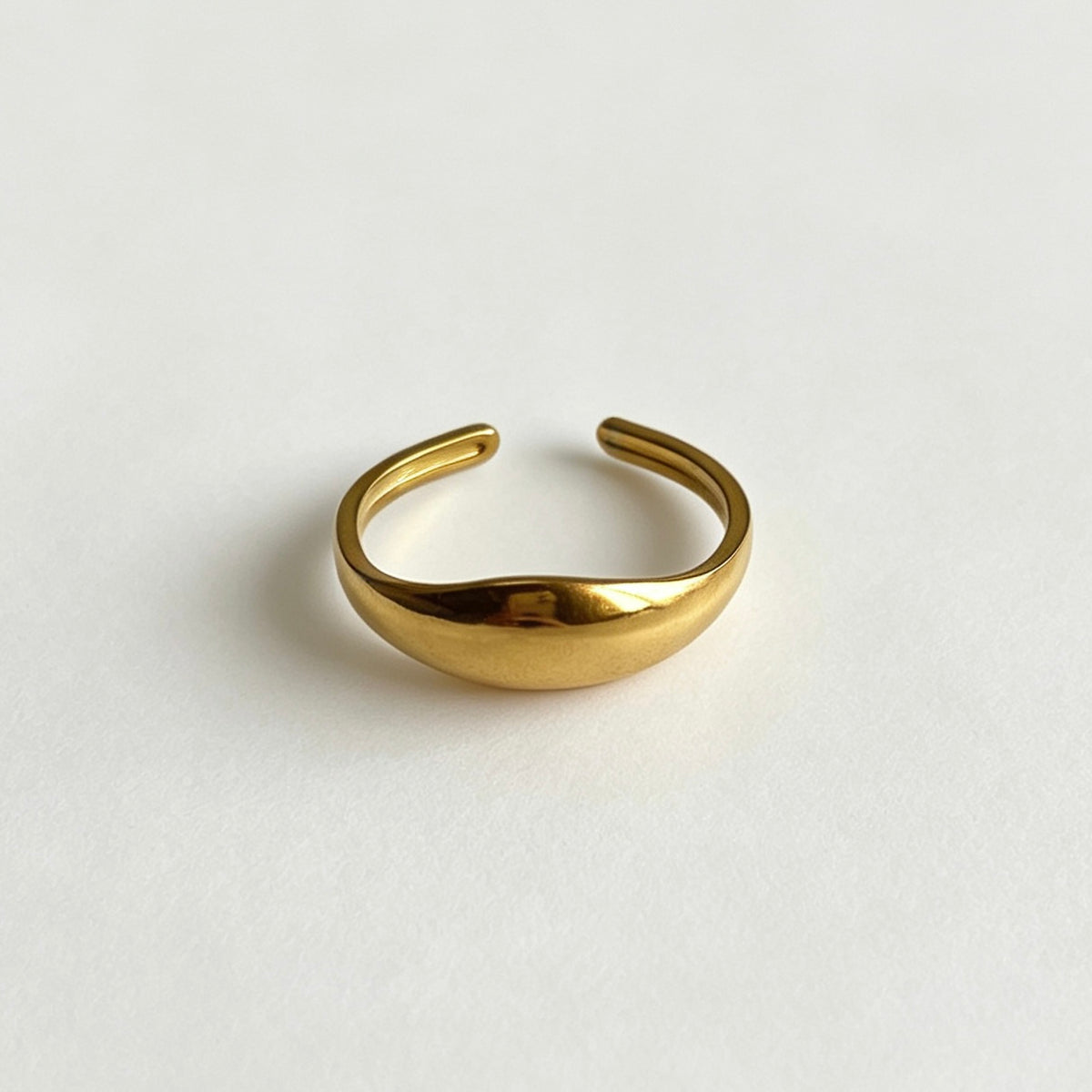 Minimalist Signet Open Ring