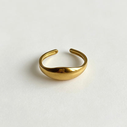 Minimalist Signet Open Ring
