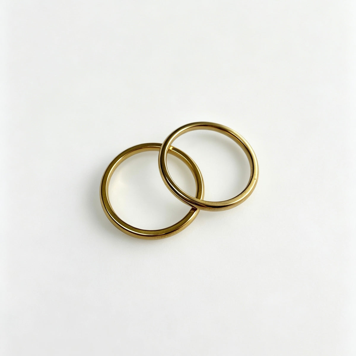 Minimalist Plain Ring Set (Pair)